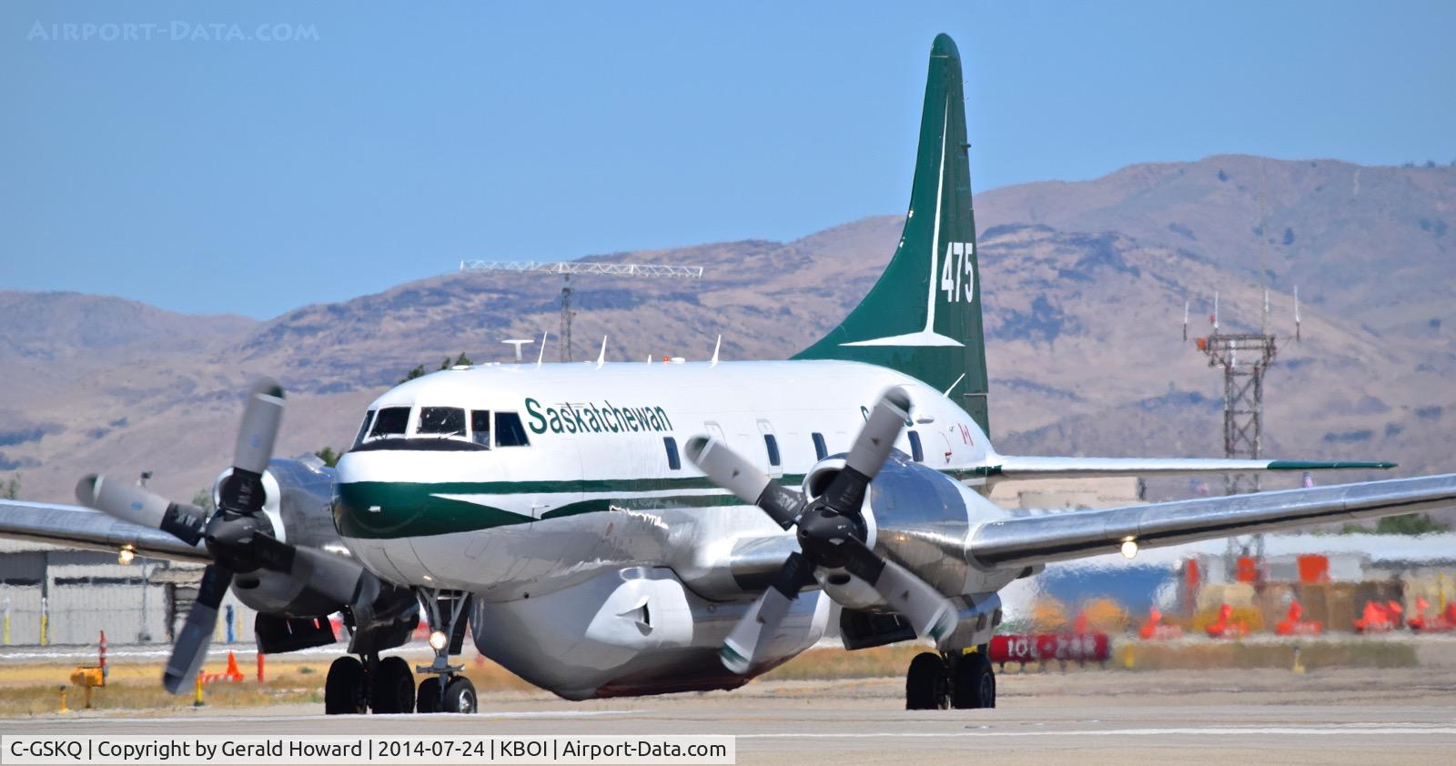 C-GSKQ, 1954 Convair 340 C/N 217, Taxiing on Mike to RWY 28L.