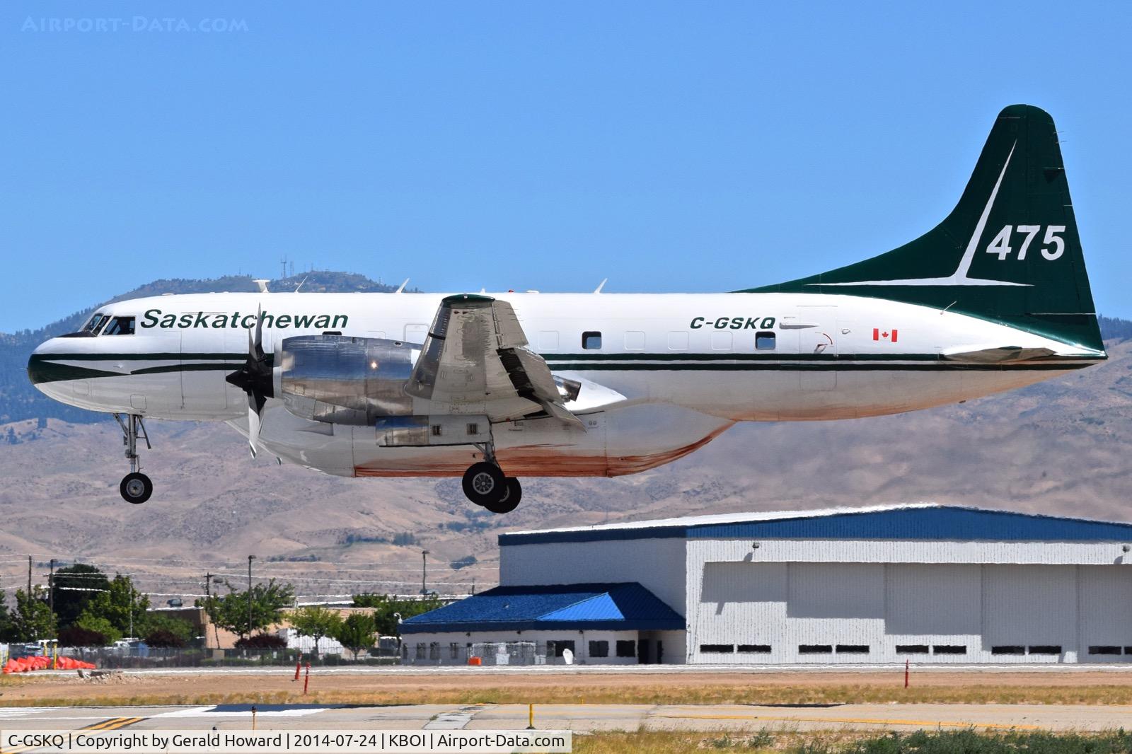 C-GSKQ, 1954 Convair 340 C/N 217, Landing RWY 28L.