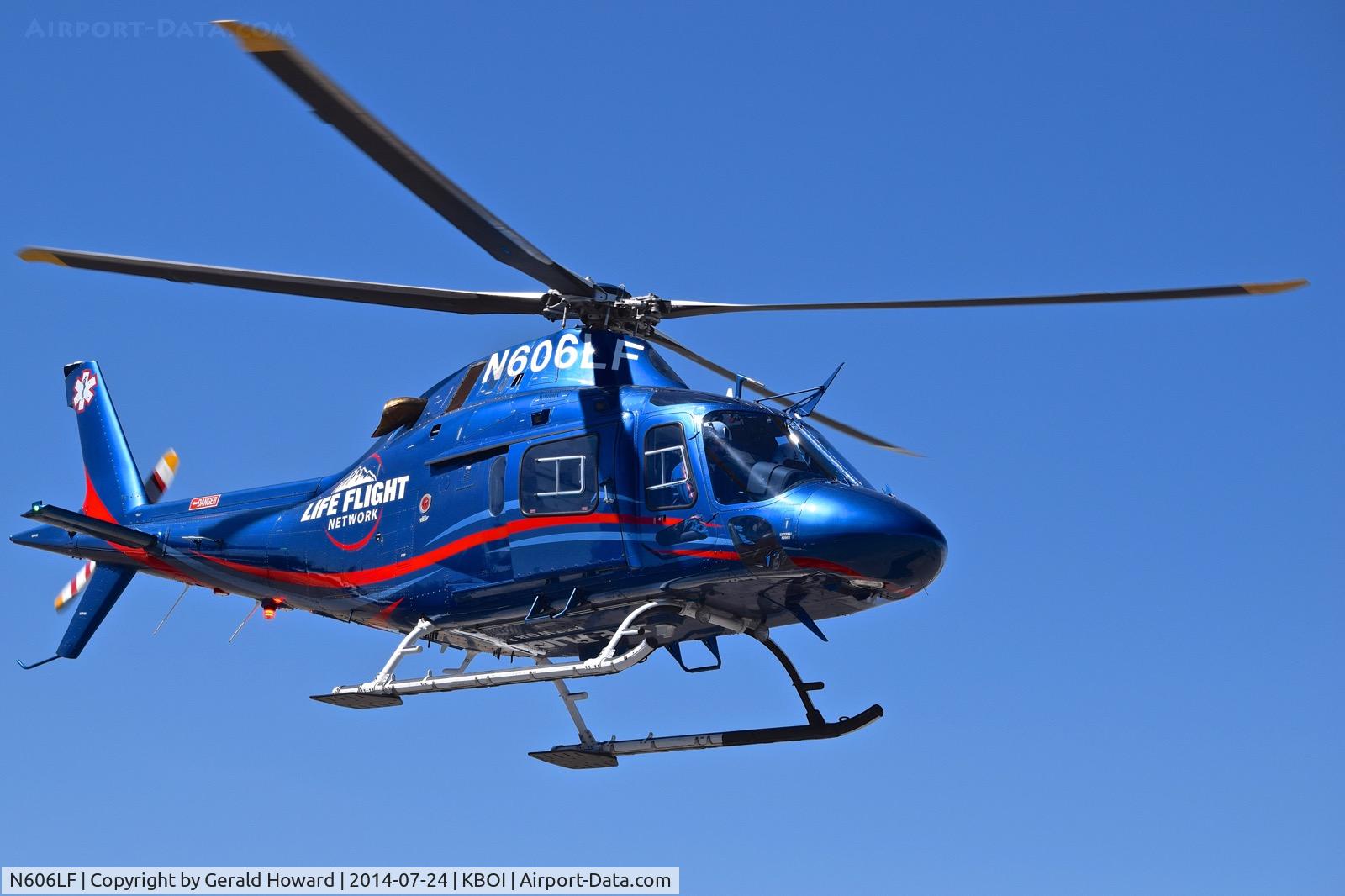 N606LF, 2013 AgustaWestland AW-119 MKII Koala C/N 14812, Departing BOI.