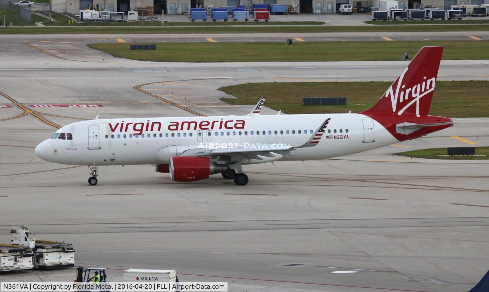 N361VA, 2013 Airbus A320-214 C/N 5515, Virgin America