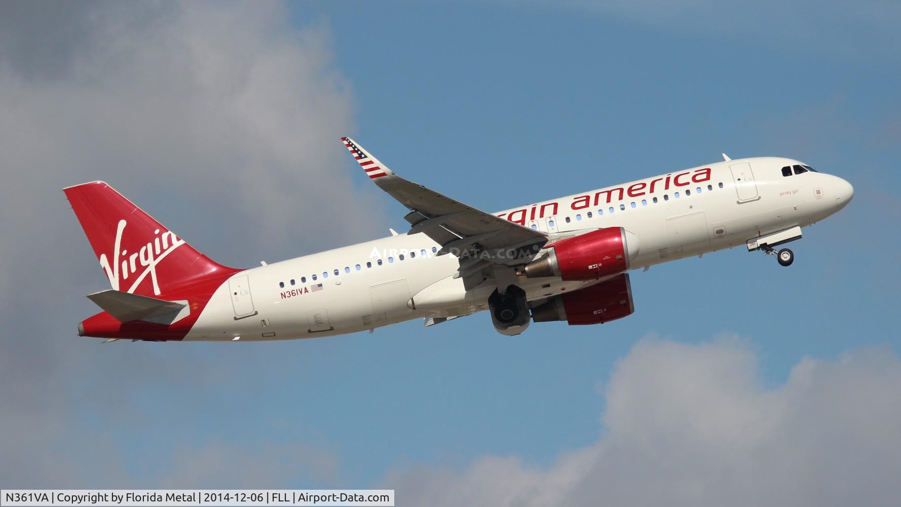 N361VA, 2013 Airbus A320-214 C/N 5515, Virgin America