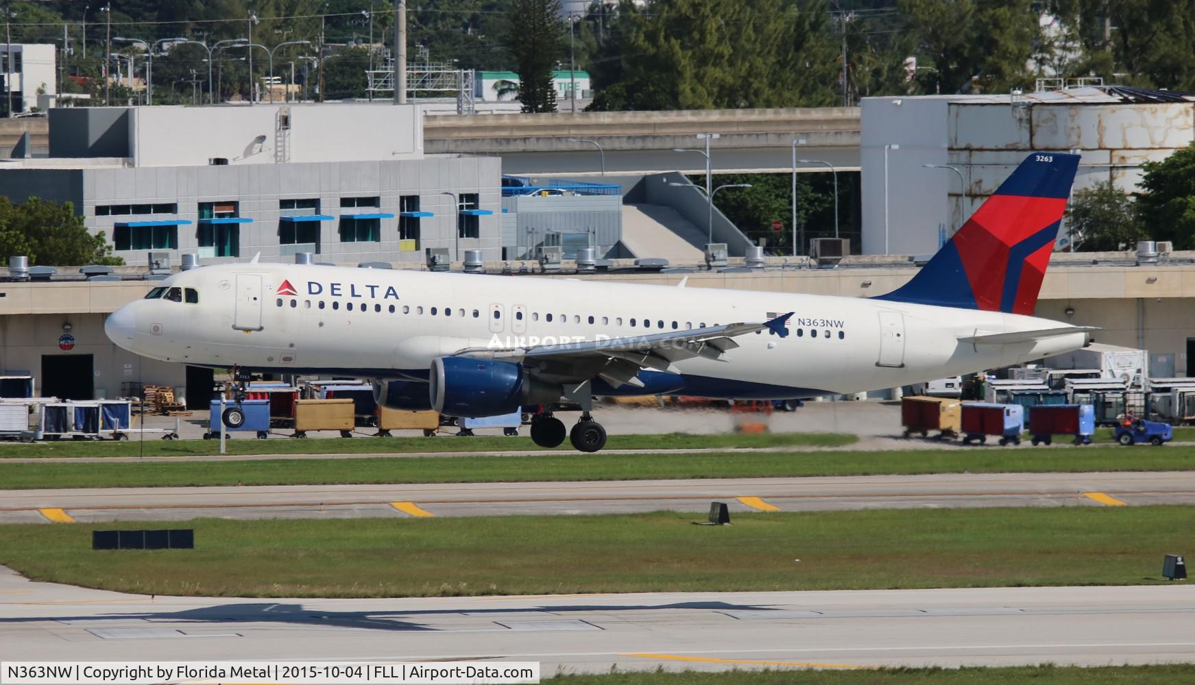 N363NW, 1998 Airbus A320-212 C/N 0923, Delta