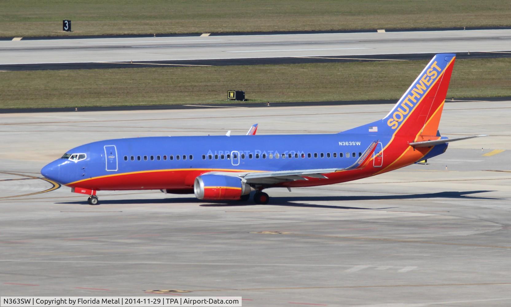 N363SW, 1993 Boeing 737-3H4 C/N 26574, Southwest