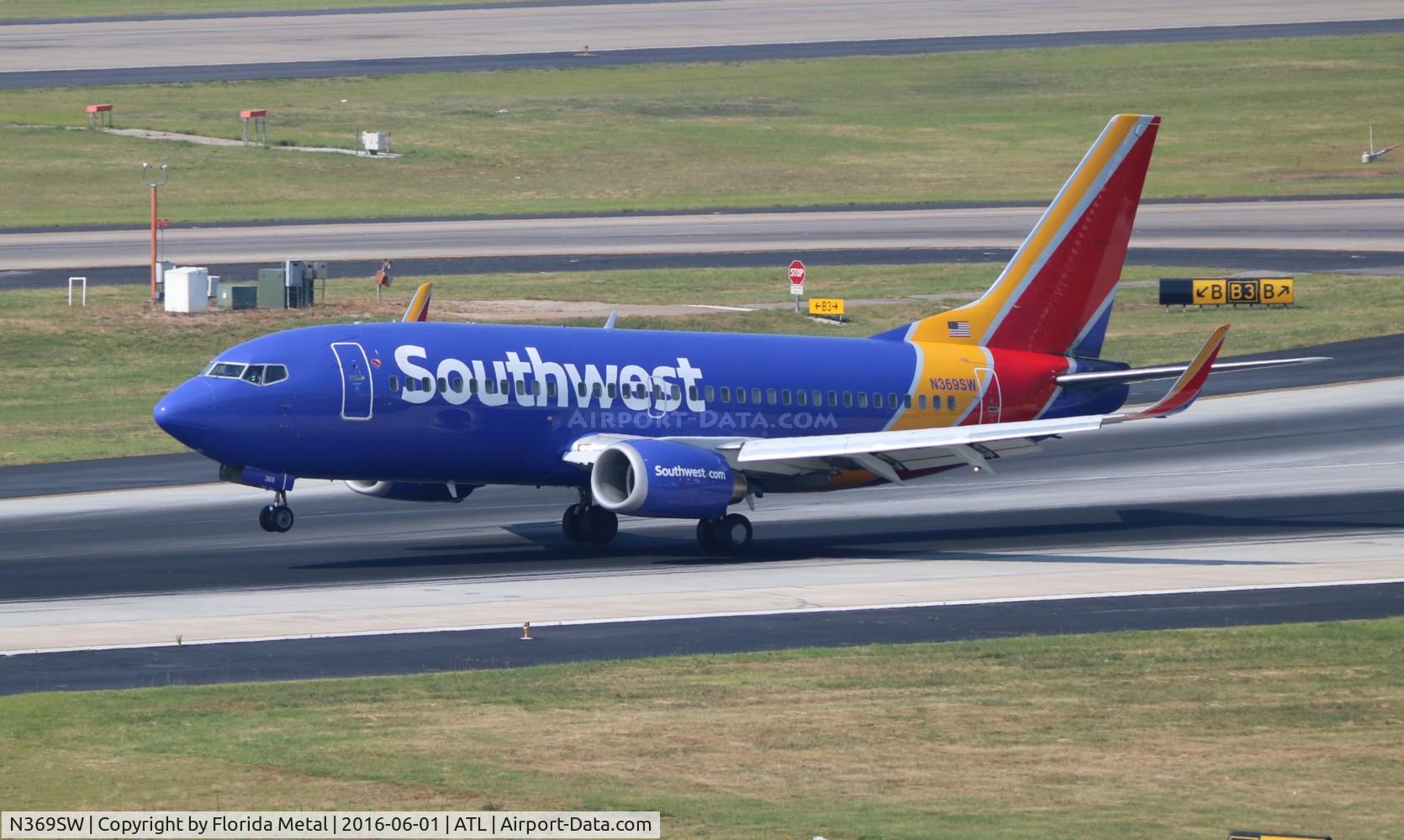 N369SW, 1993 Boeing 737-3H4 C/N 26580, Southwest