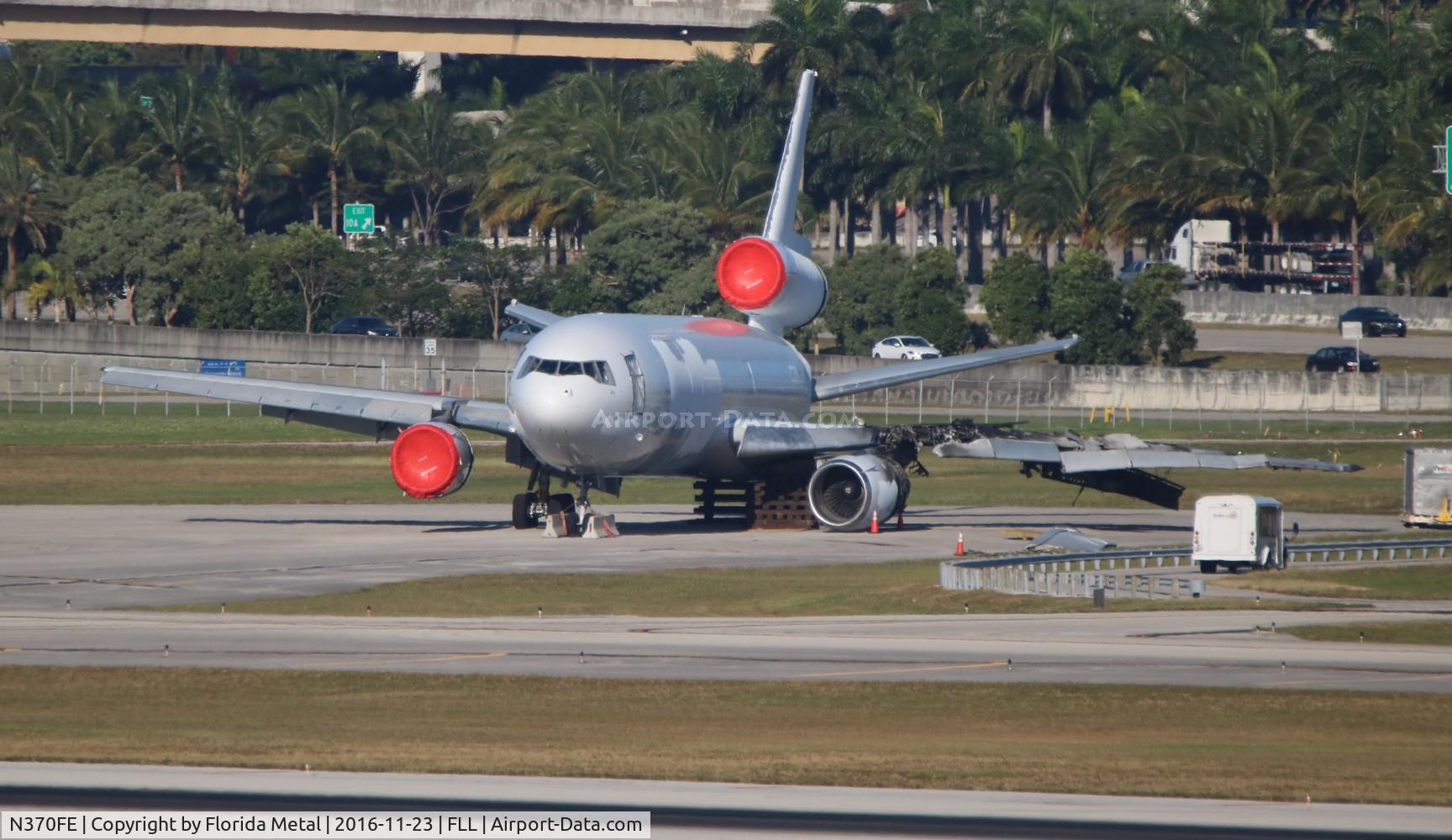 N370FE, 1972 McDonnell Douglas MD-10-10F C/N 46608, Fed Ex MD-10 that had a landing incident at FLL