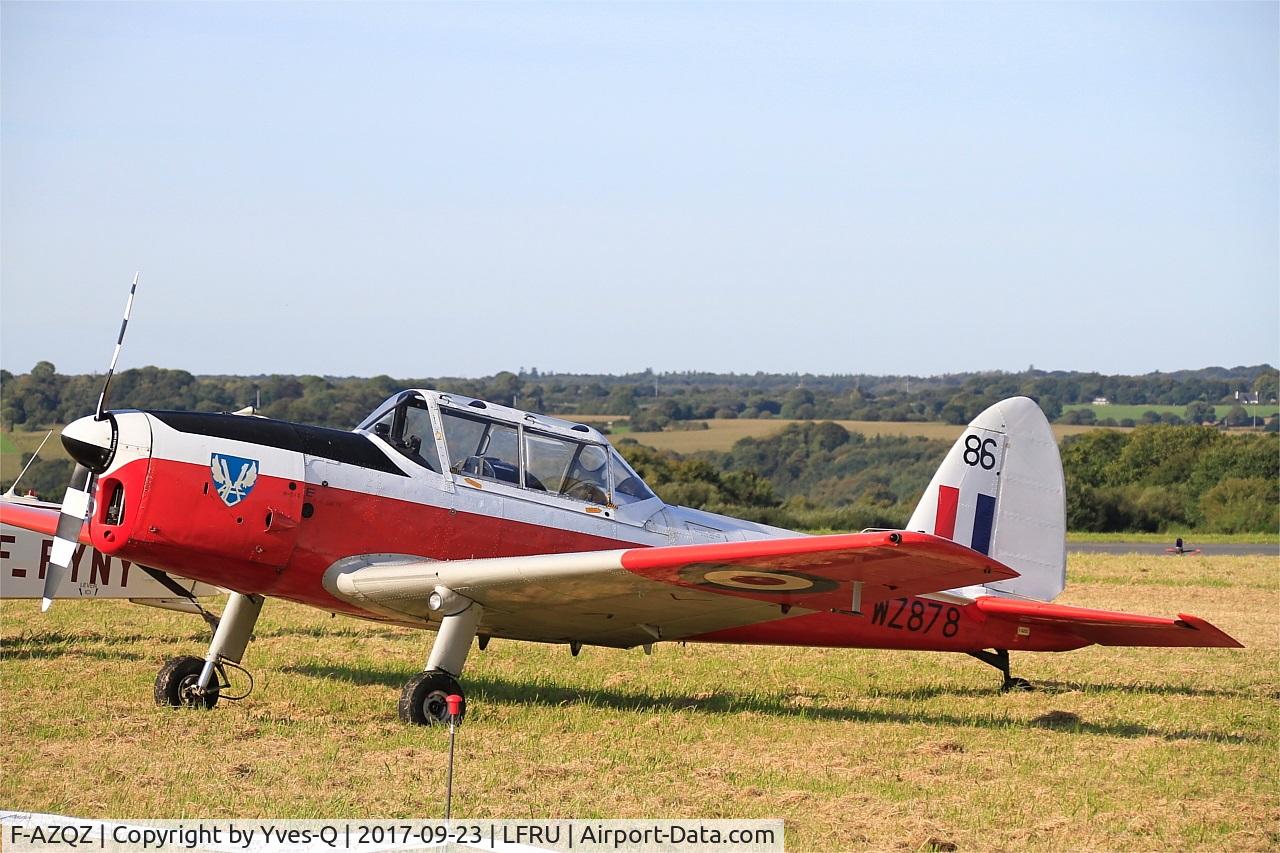 F-AZQZ, 1953 De Havilland DHC-1 Chipmunk T.10 C/N C1/0916, De Havilland DHC-1 Chipmunk T.10, Static display, Morlaix-Ploujean airport (LFRU-MXN) air show 2017