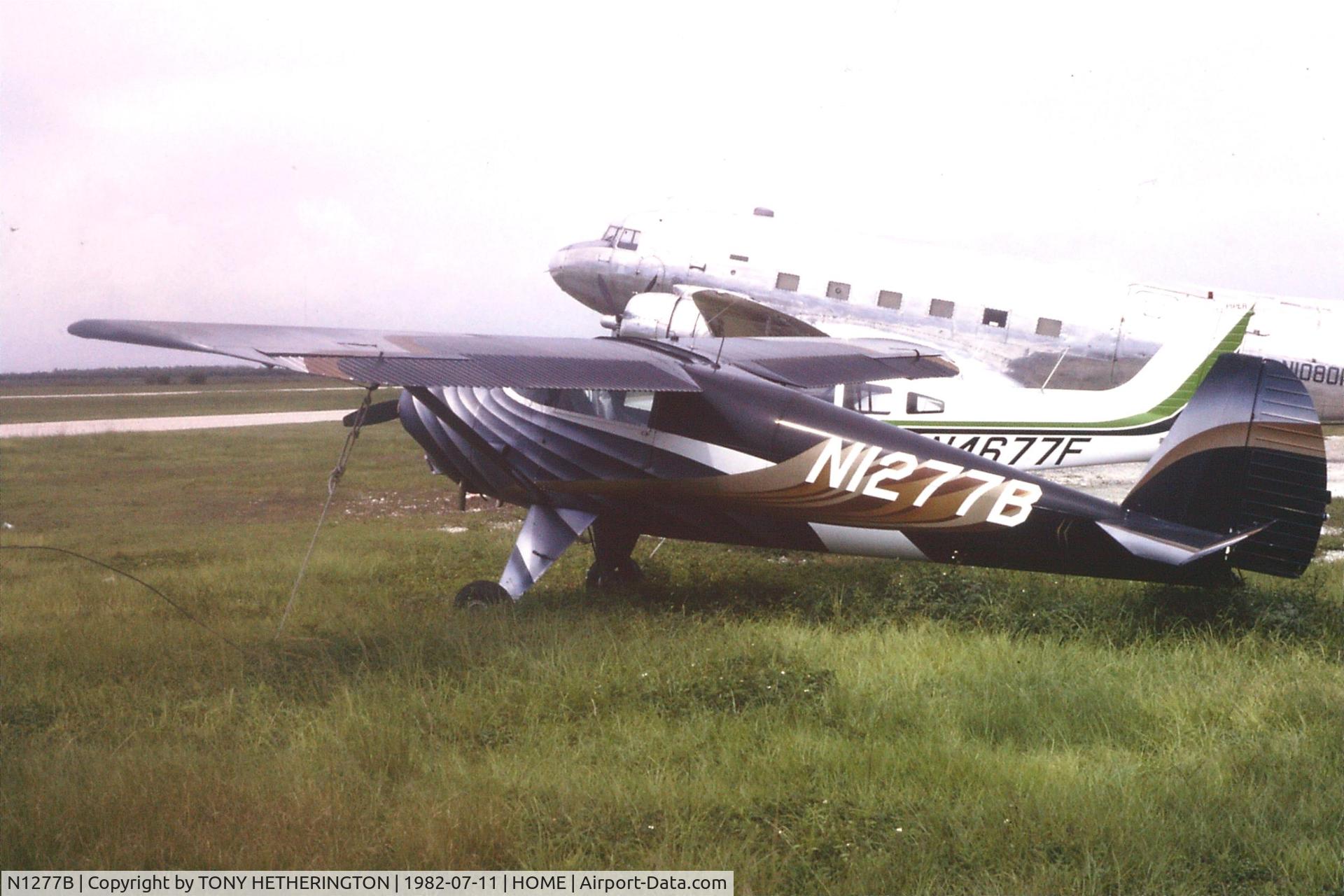 N1277B, 1947 Luscombe 8A C/N 5904, HOMESTEAD 6 JULY 1972