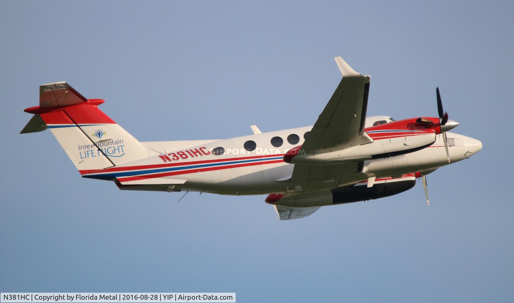 N381HC, Raytheon B200 King Air C/N BB-1952, Inter Mountain Life Flight