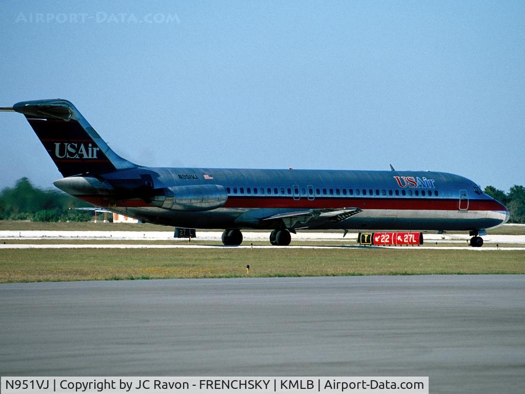 N951VJ, 1972 Douglas DC-9-31 C/N 47576, USAir departure