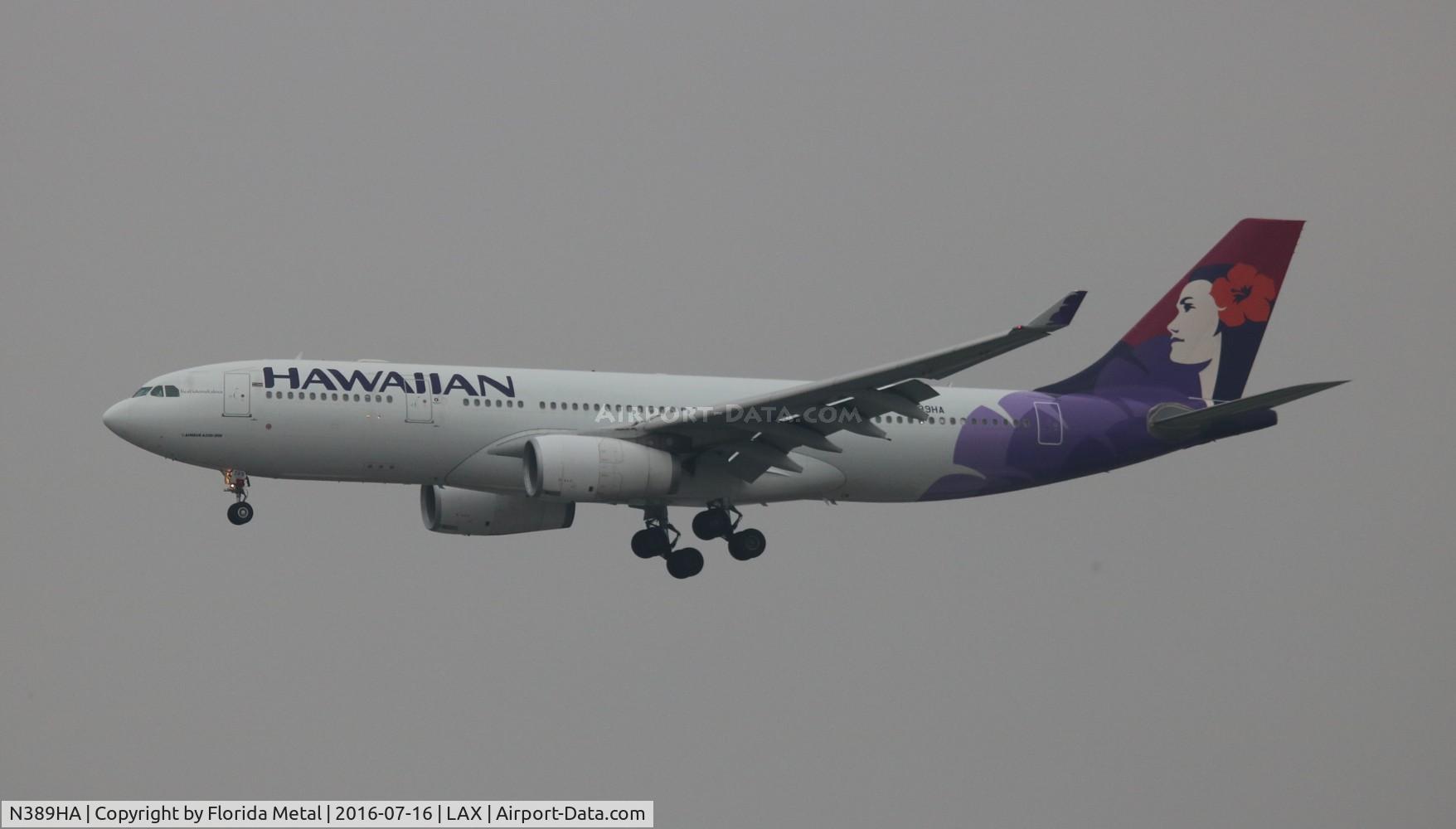 N389HA, 2012 Airbus A330-243 C/N 1316, Hawiian