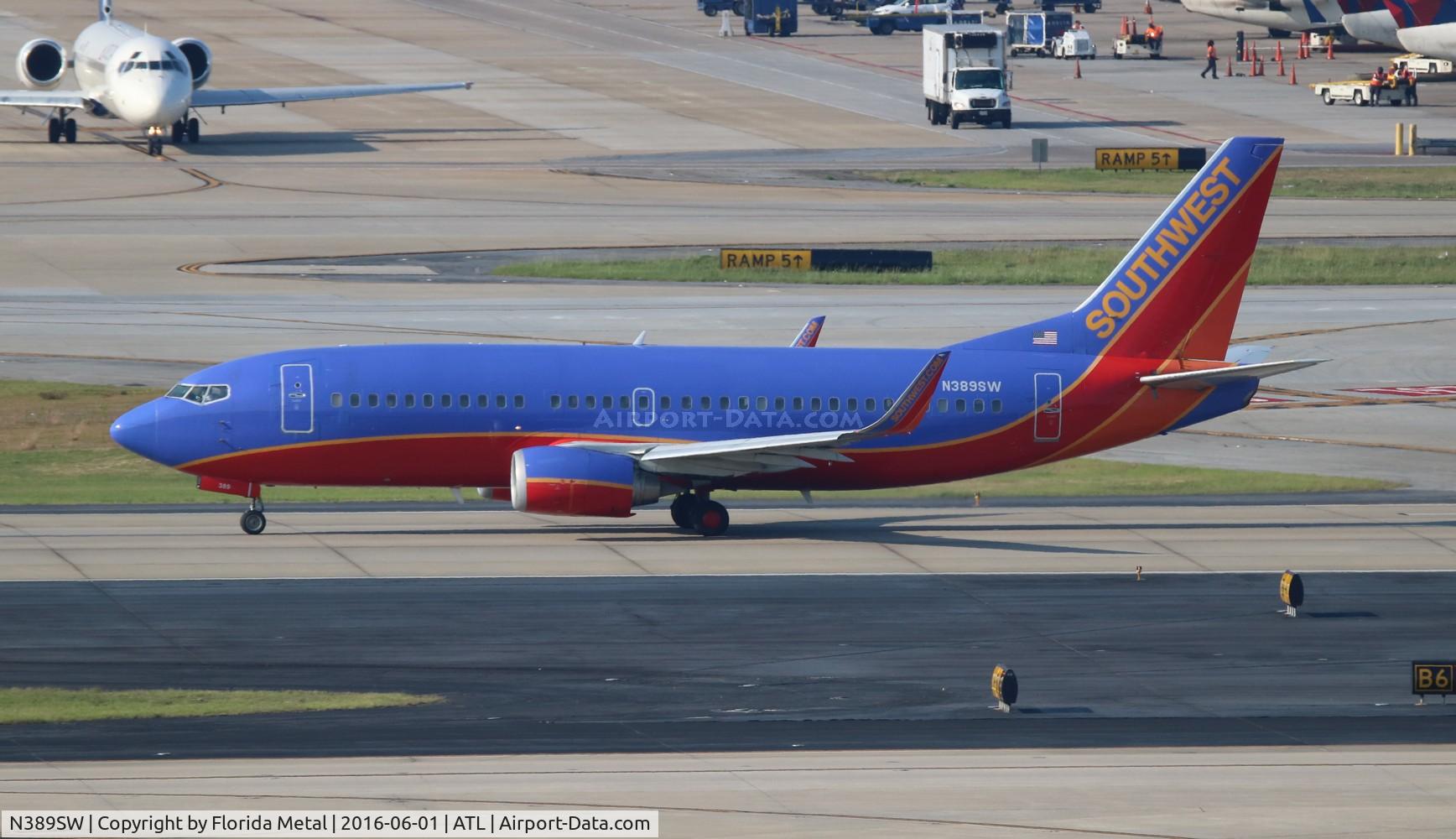 N389SW, 1994 Boeing 737-3H4 C/N 26592, Southwest
