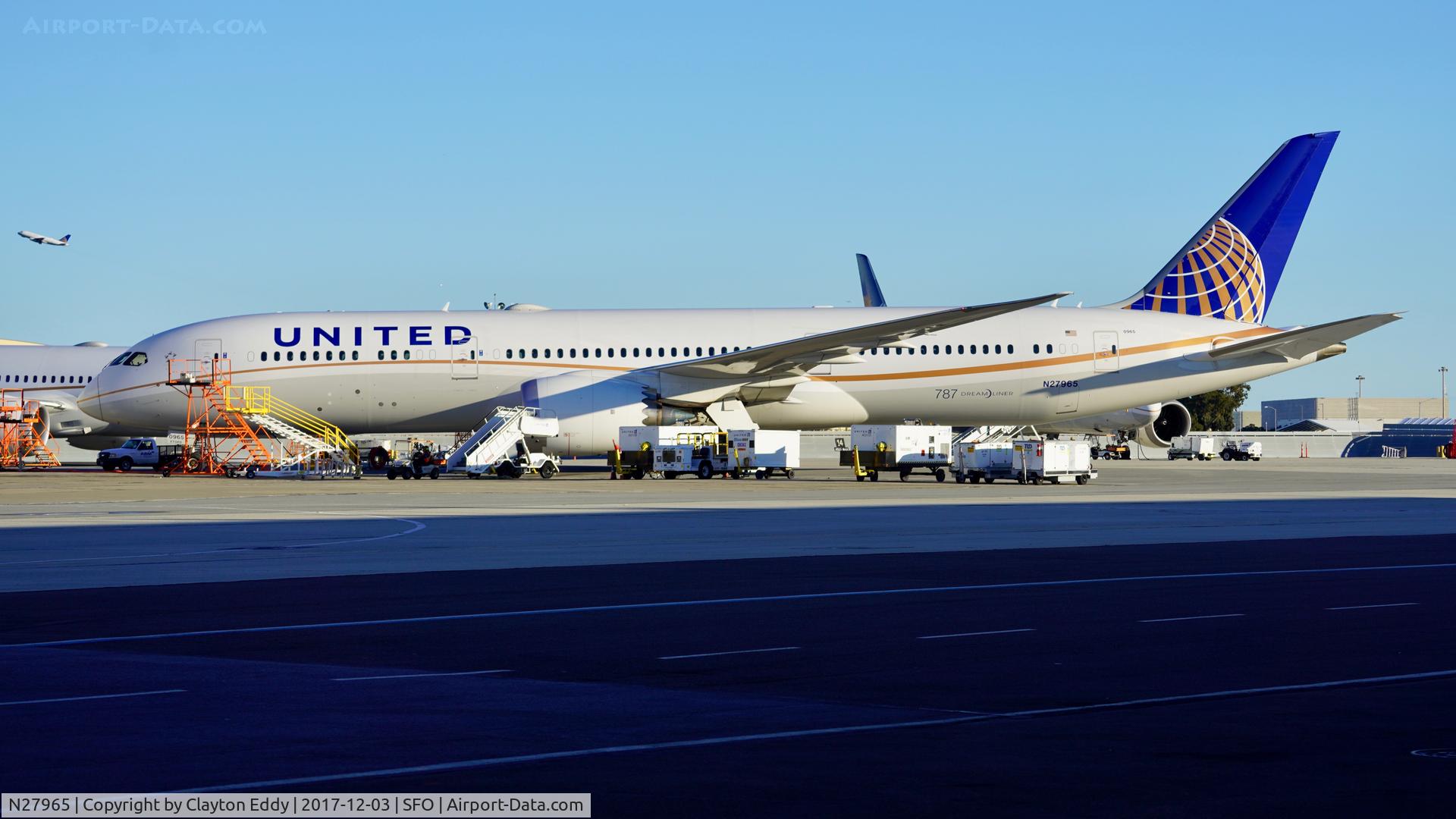 N27965, 2016 Boeing 787-9 Dreamliner C/N 37815, SFO 2017.