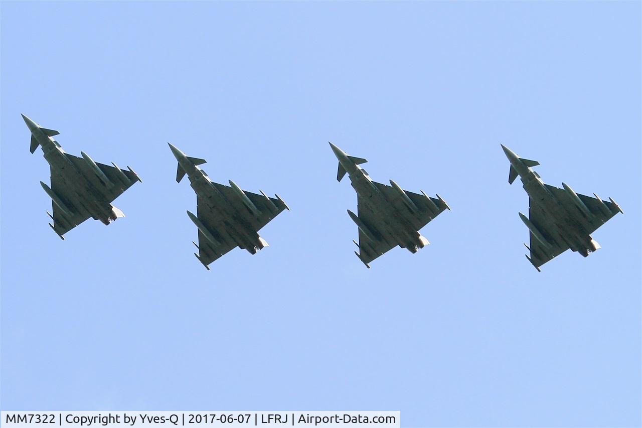 MM7322, Eurofighter EF-2000 Typhoon S C/N IS054, Eurofighter EF-2000 Typhoon S, Flight over Landivisiau Naval Air Base (LFRJ) Tiger Meet 2017