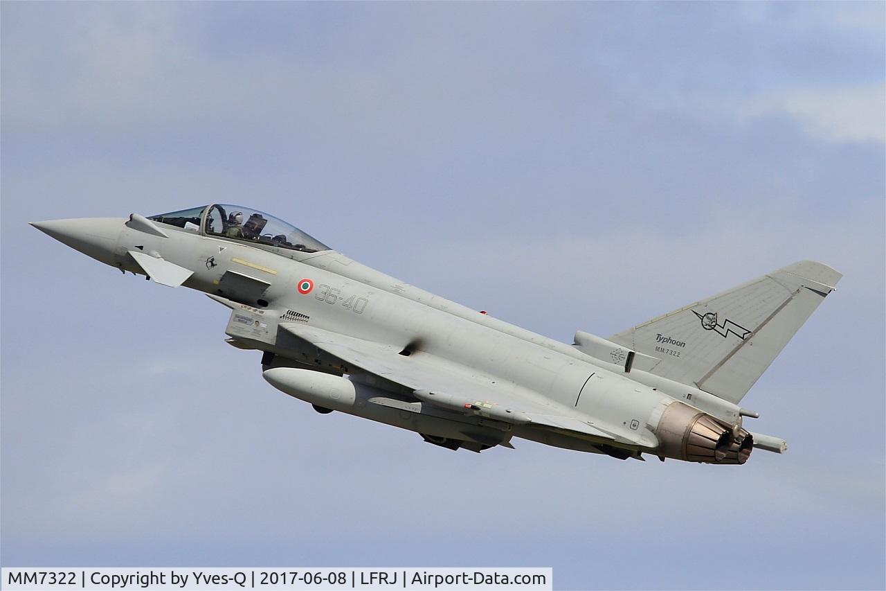 MM7322, Eurofighter EF-2000 Typhoon S C/N IS054, Eurofighter EF-2000 Typhoon S, Take off rwy 26, Landivisiau Naval Air Base (LFRJ) Tiger Meet 2017