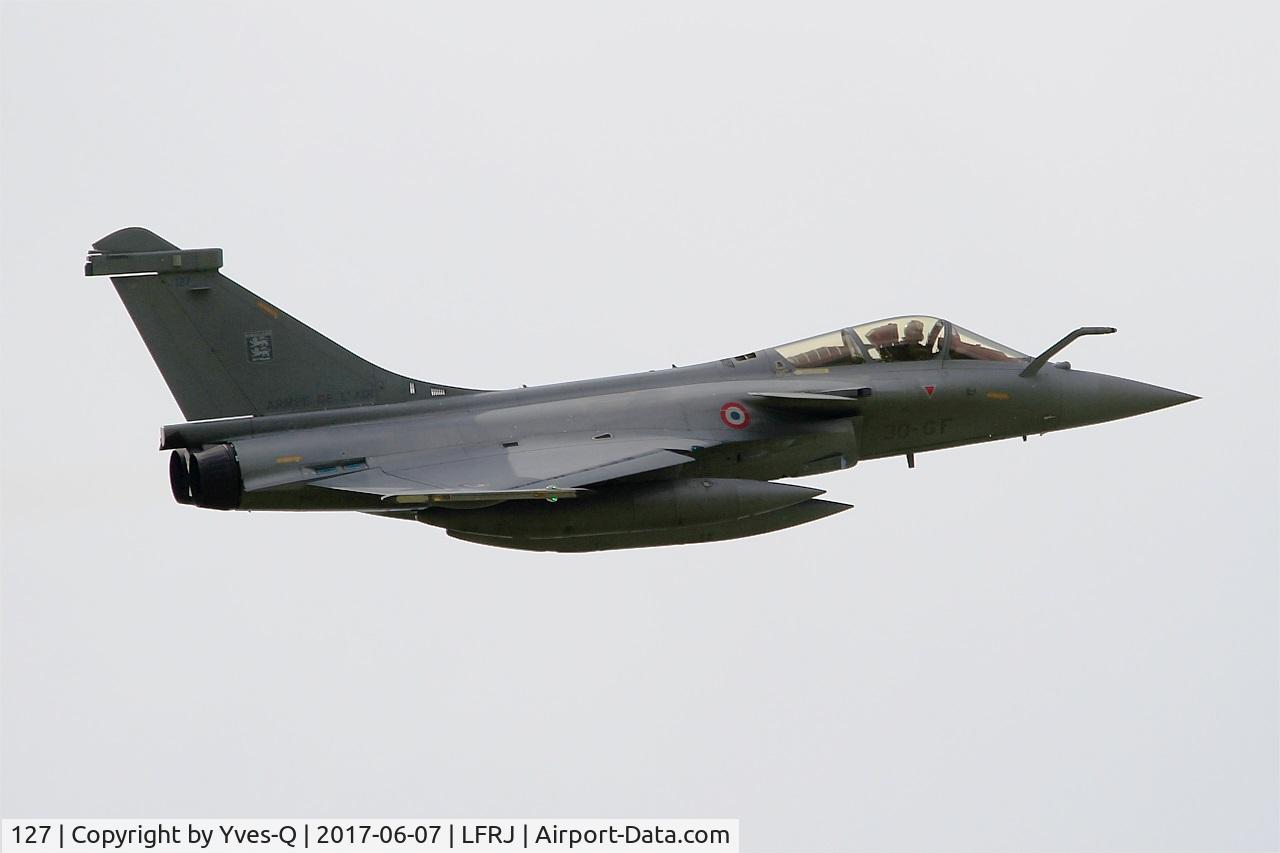 127, Dassault Rafale C C/N 127, Dassault Rafale C, Take off rwy 26, Landivisiau Naval Air Base (LFRJ) Tiger Meet 2017