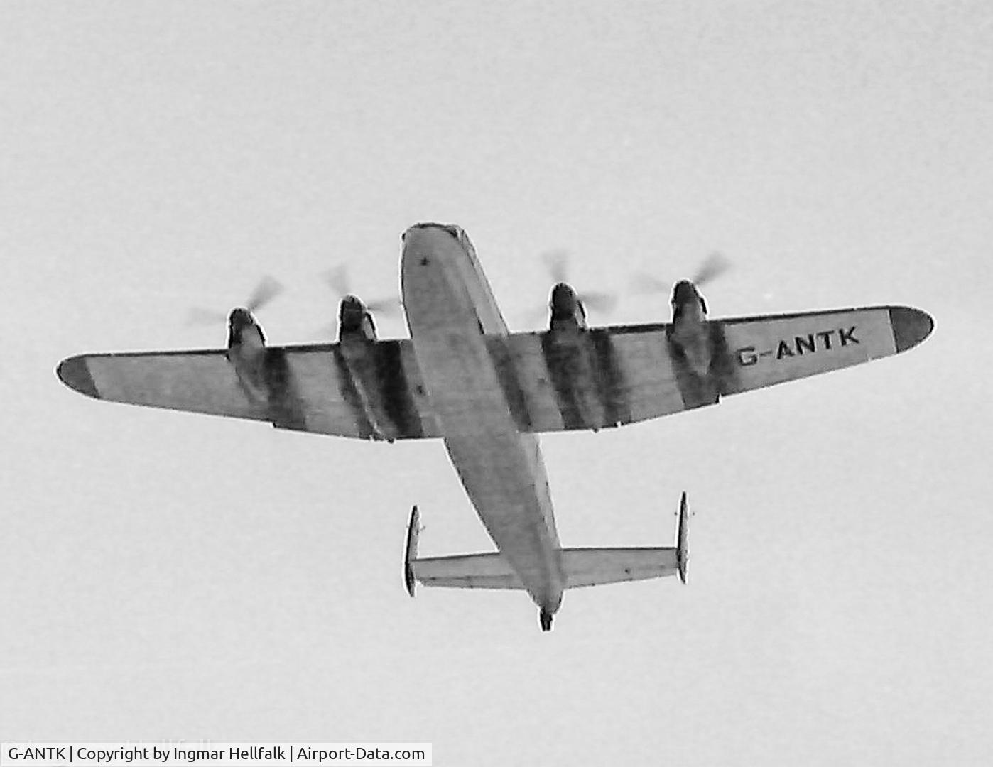 G-ANTK, 1946 Avro 685 YORK C1 C/N MW232, Early 60-s. Departing Bulltofta Airport (Malmoe, Sweden).