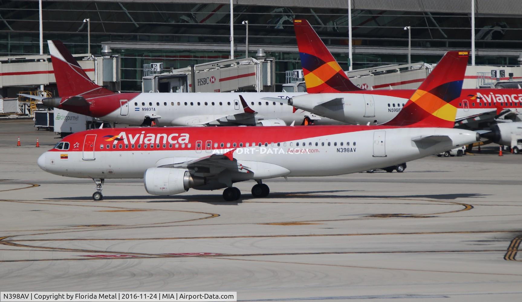 N398AV, 2009 Airbus A320-214 C/N 3988, Avianca