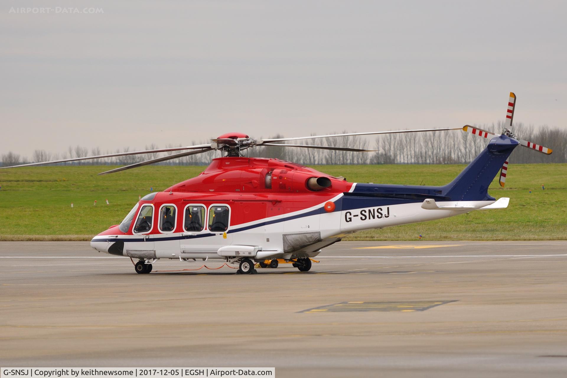 G-SNSJ, 2012 AgustaWestland AW-139 C/N 41268, Welcome return visitor.