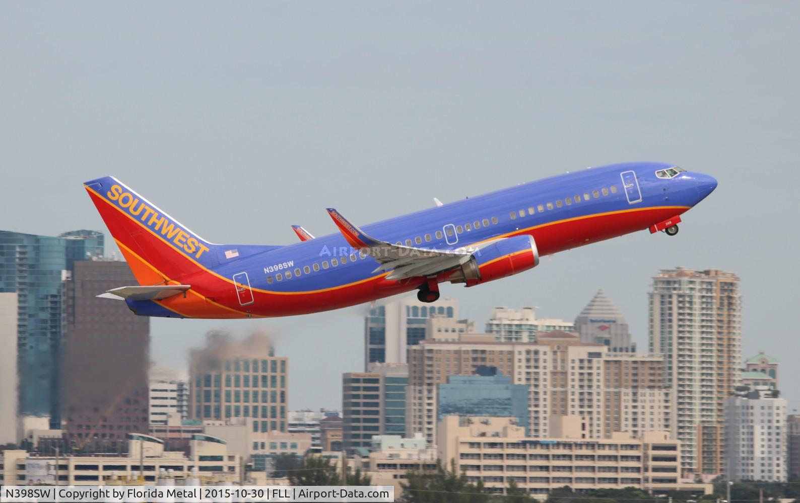 N398SW, 1995 Boeing 737-3H4 C/N 27692, Southwest