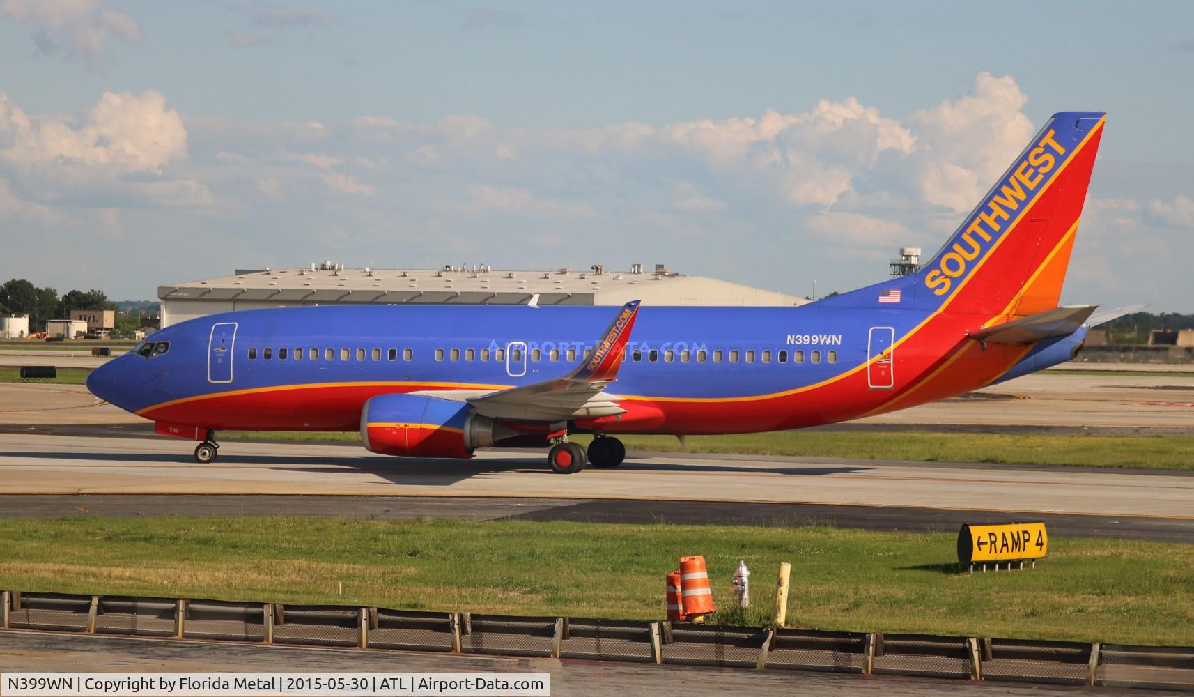 N399WN, 1995 Boeing 737-3H4 C/N 27693, Southwest