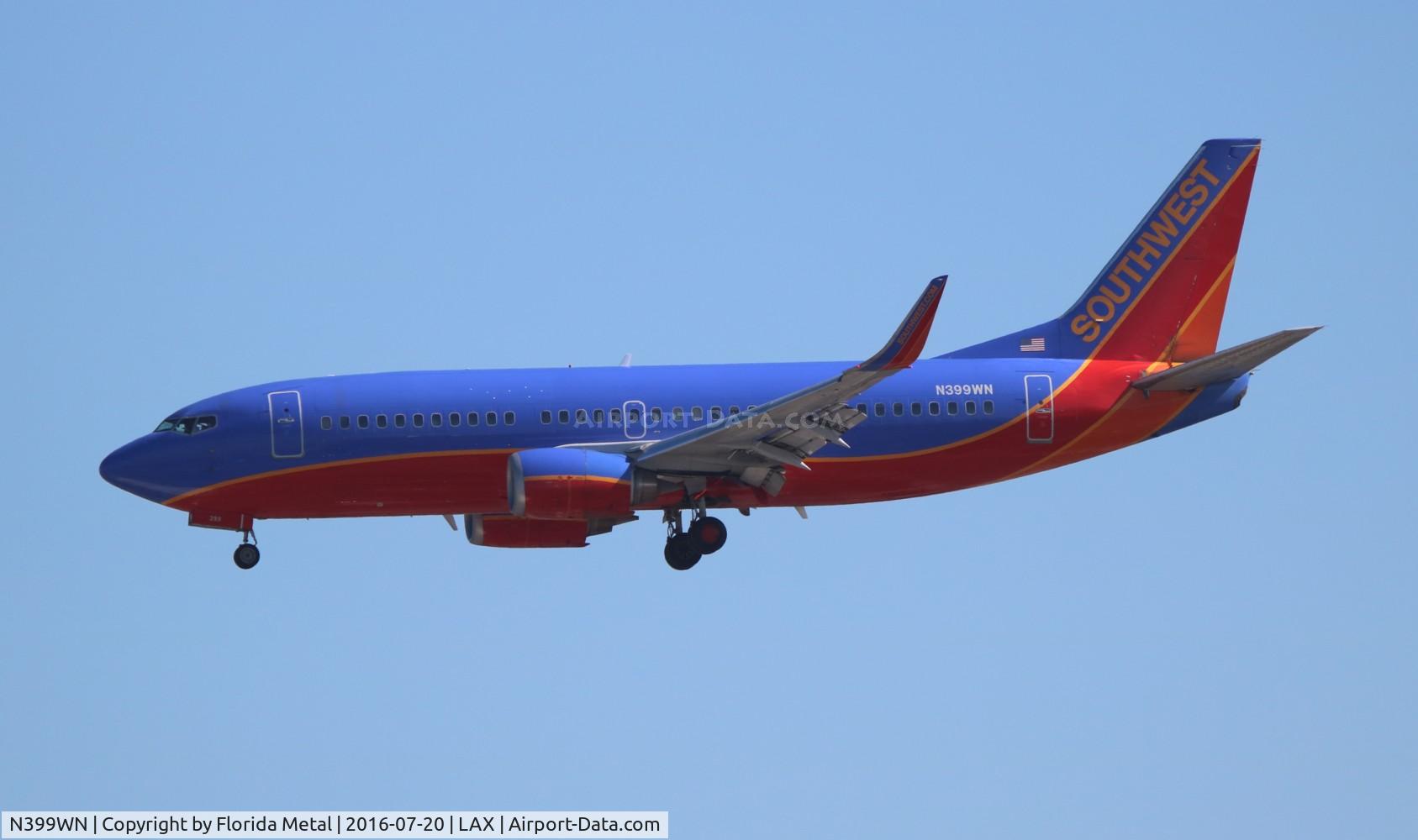 N399WN, 1995 Boeing 737-3H4 C/N 27693, Southwest