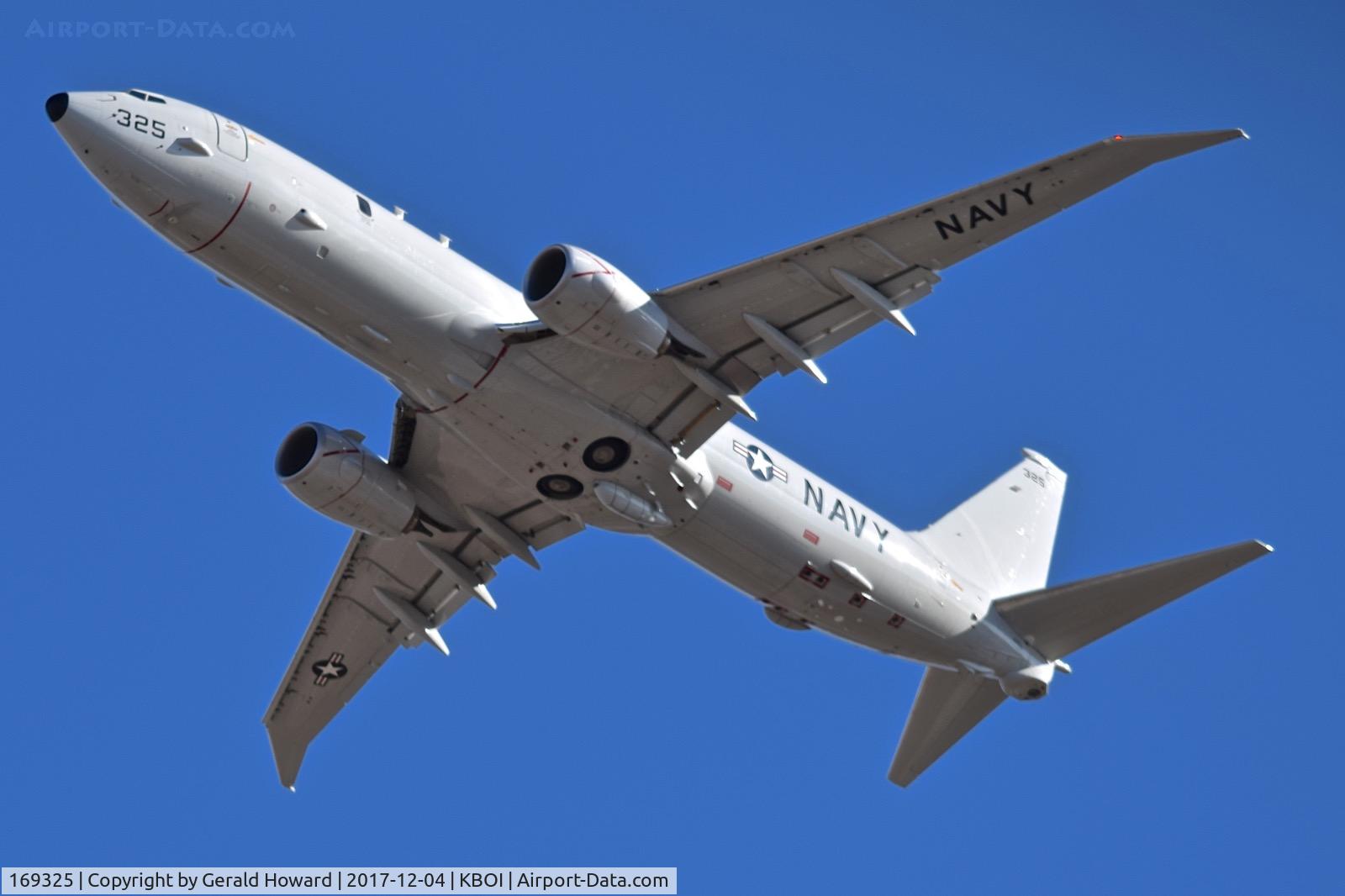 169325, 2016 Boeing P-8A Poseidon C/N 62292, Departing RWY 28L. NAS Whidbey Island, WA.