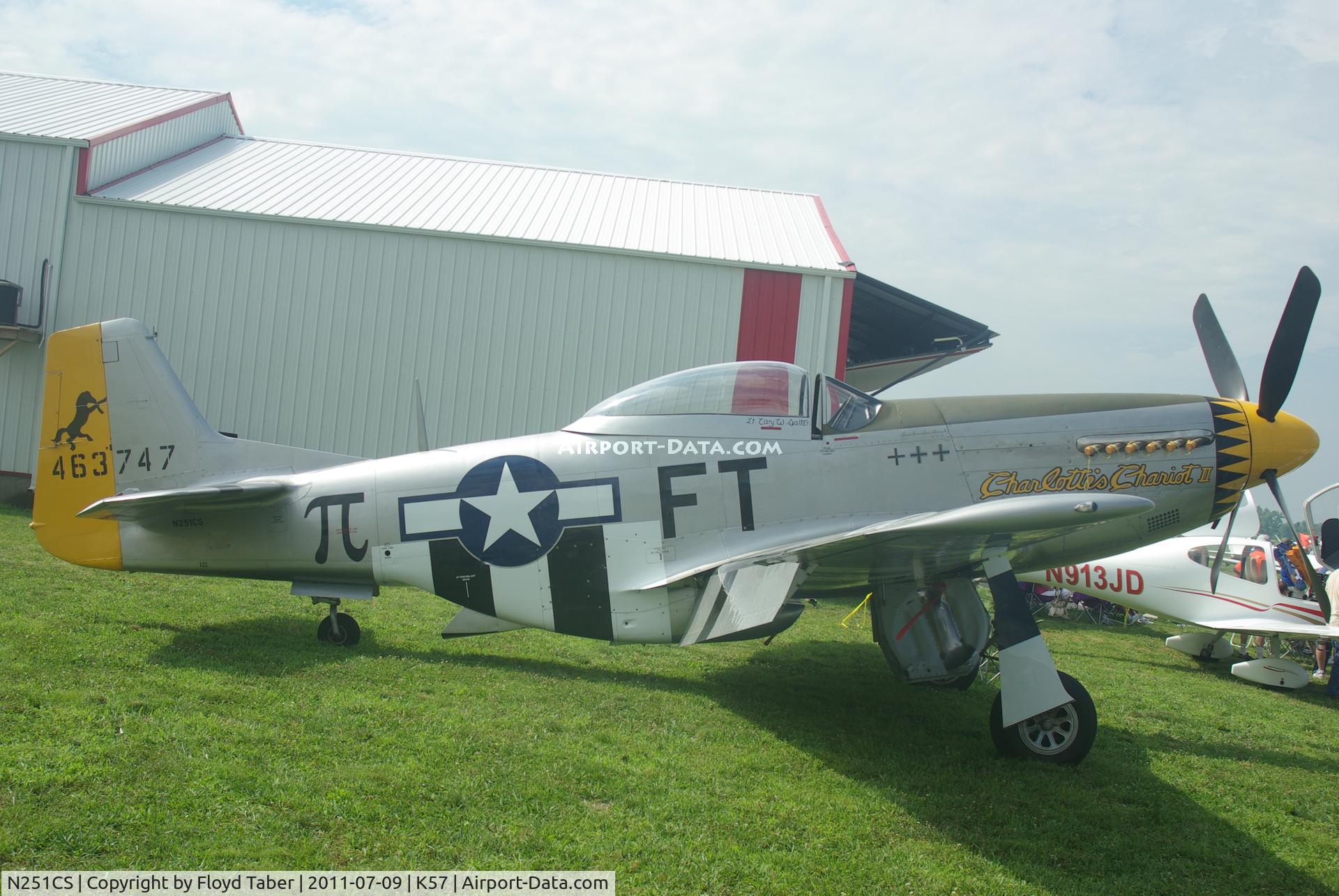 N251CS, North American F-51D Mustang C/N 44-74977N, At the airshow