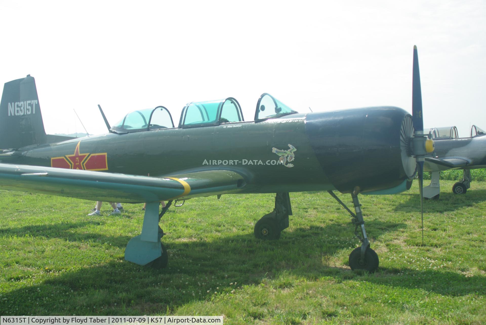 N6315T, 1968 Nanchang CJ-6A C/N 2332045, At the Flying Wingnuts Airshow