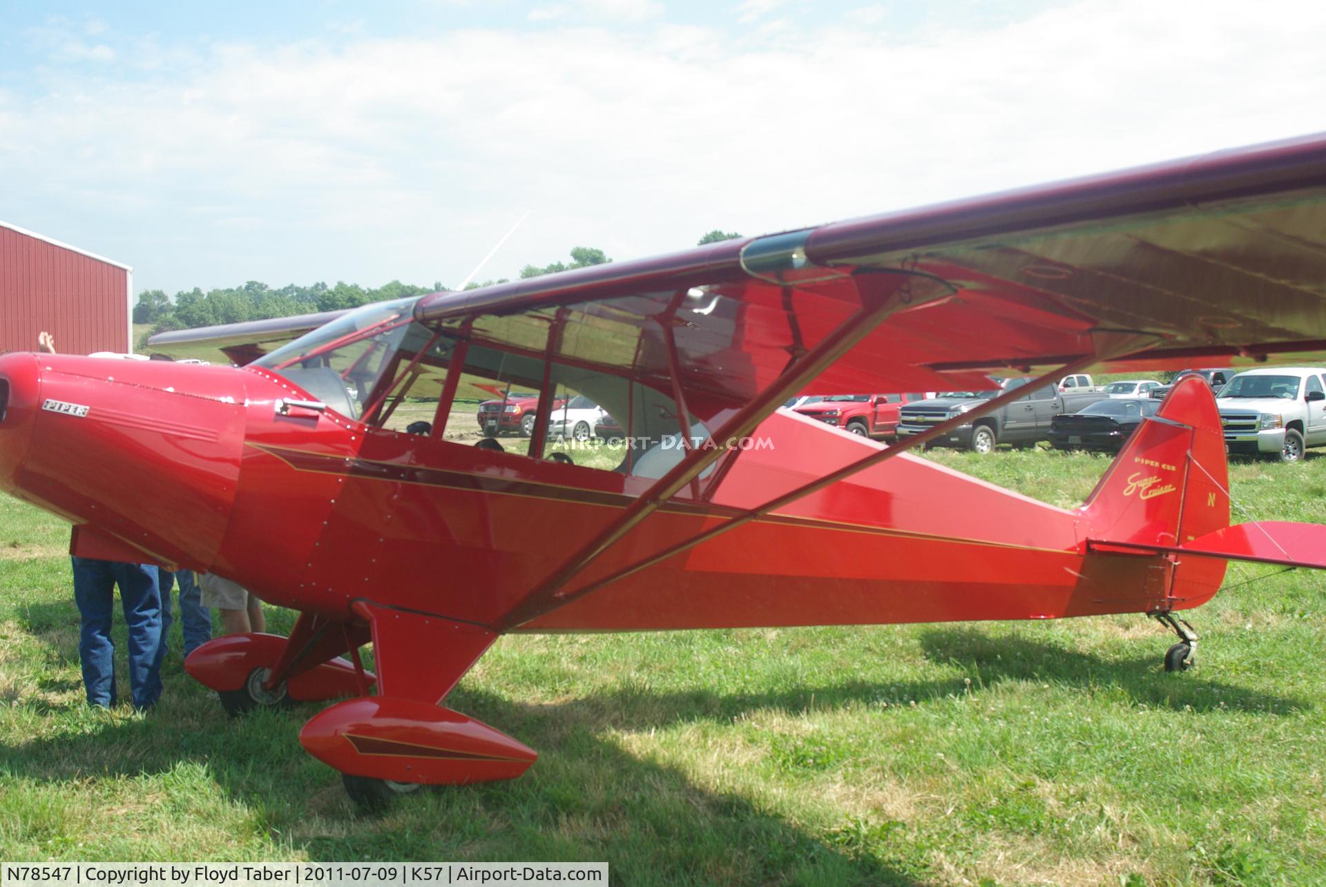 N78547, 1947 Piper PA-12 Super Cruiser C/N 12-3923, At the Flying Wingnuts Airshow
