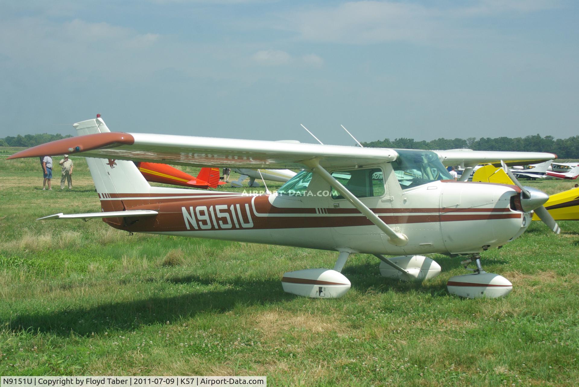 N9151U, 1976 Cessna 150M C/N 15078102, At the Flying Wingnuts Airshow