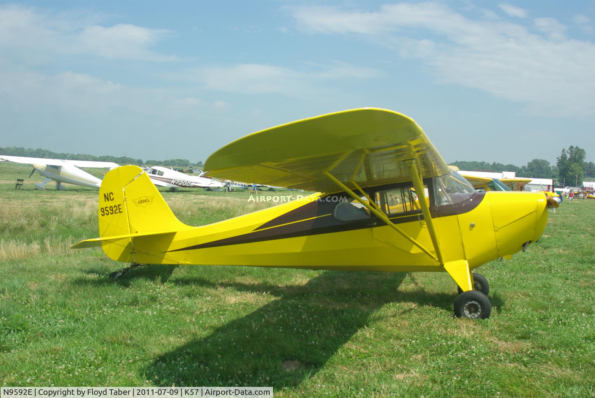 N9592E, 1946 Aeronca 11AC Chief C/N 11AC-1233, At the Flying Wingnuts Airshow