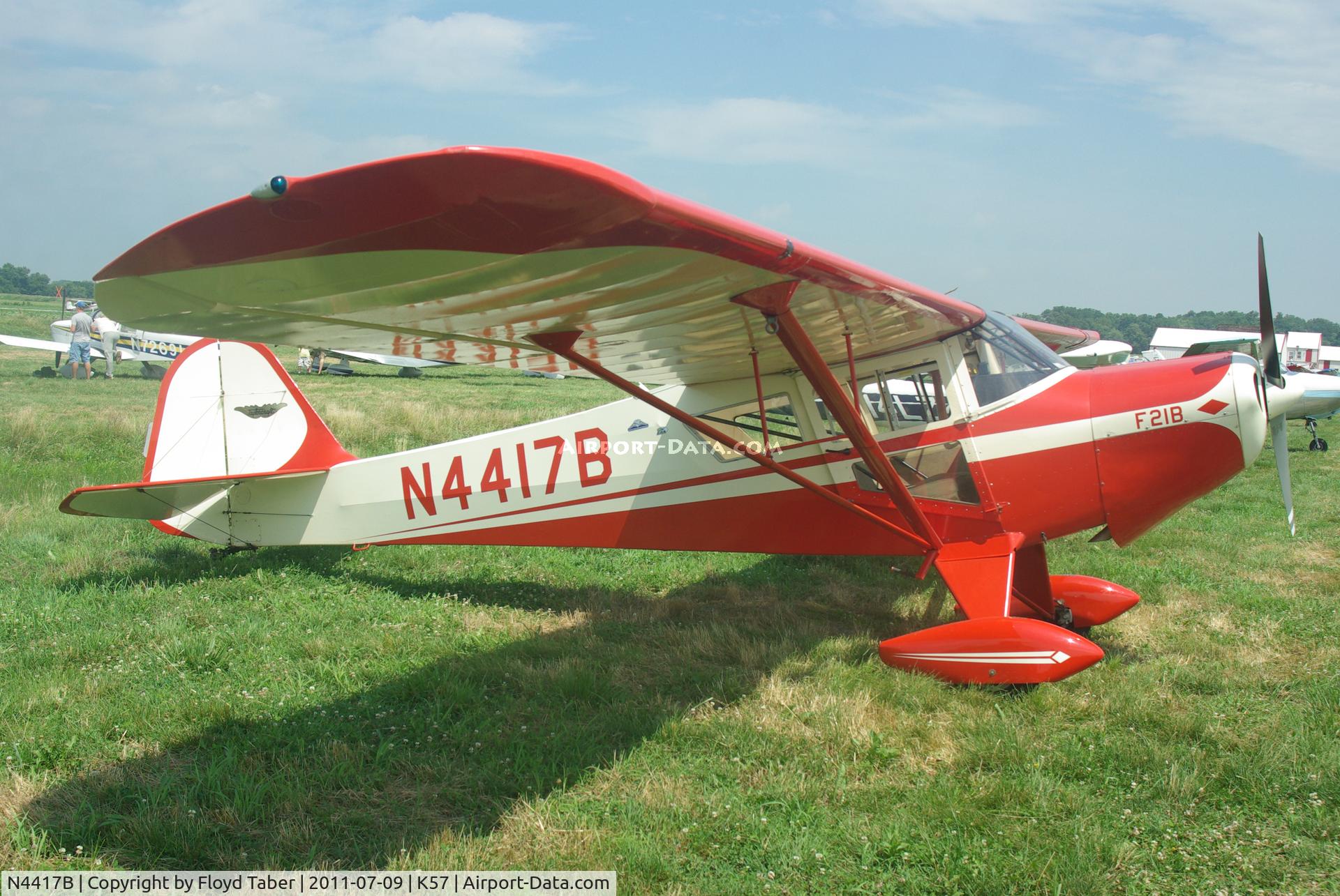 N4417B, Taylorcraft F21B C/N F-1507, At the Flying Wingnuts Airshow