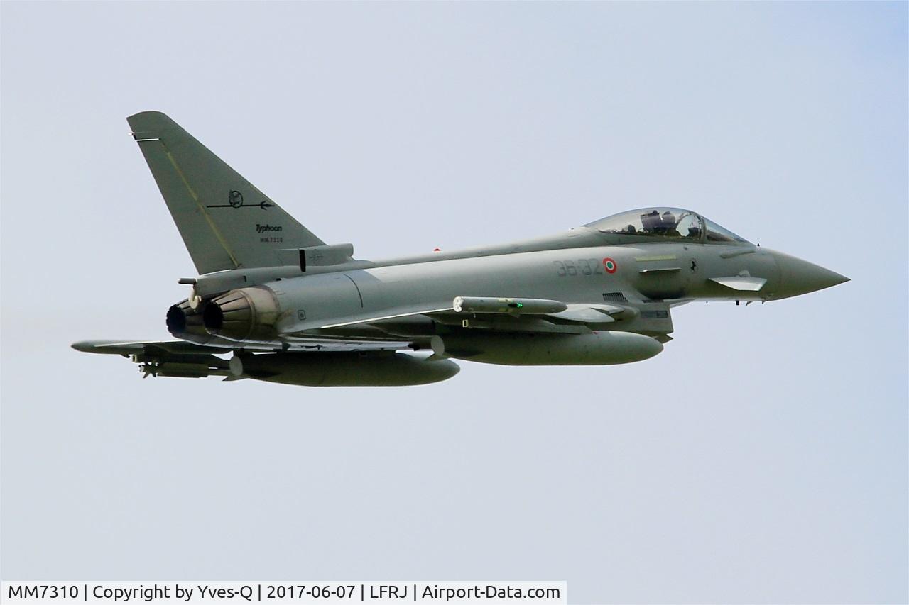 MM7310, Eurofighter EF-2000 Typhoon S C/N IS042, Eurofighter EF-2000 Typhoon S, Take off rwy 26, Landivisiau Naval Air Base (LFRJ) Tiger Meet 2017