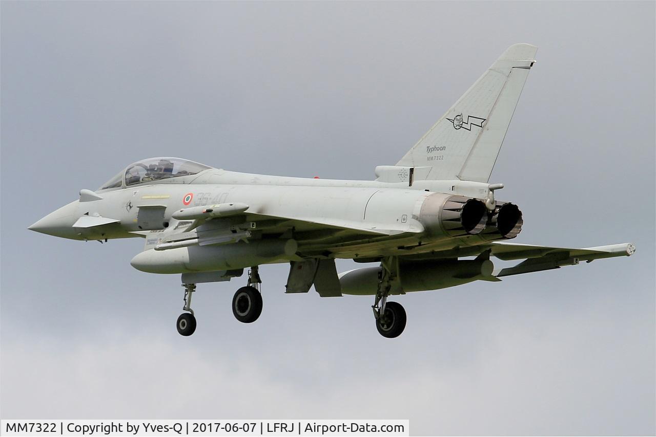 MM7322, Eurofighter EF-2000 Typhoon S C/N IS054, Eurofighter EF-2000 Typhoon S, On final rwy 26,  Landivisiau Naval Air Base (LFRJ) Tiger Meet 2017