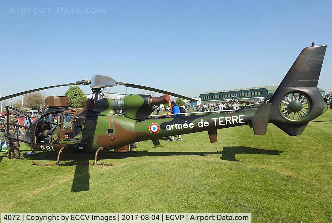 4072, Aérospatiale SA-342M Gazelle C/N 2072, Seen Middle Wallop