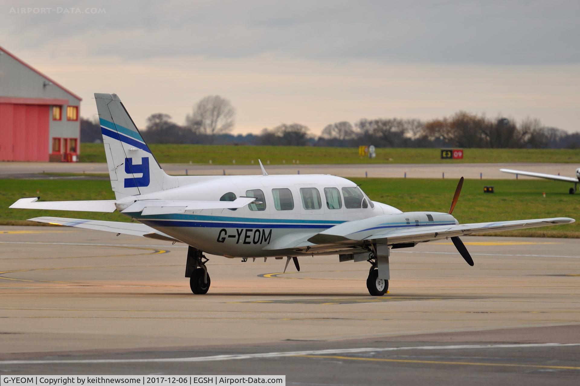 G-YEOM, 1983 Piper PA-31-350 Chieftain C/N 31-8352022, Nice return visitor.