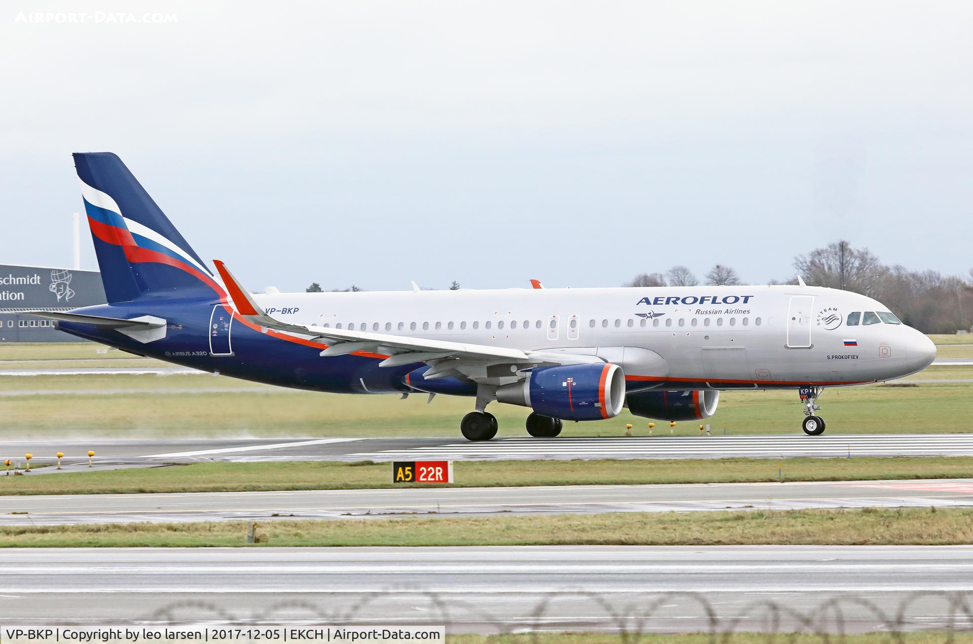 VP-BKP, 2017 Airbus A320-214 C/N 7806, Copenhagen 5.12.2017