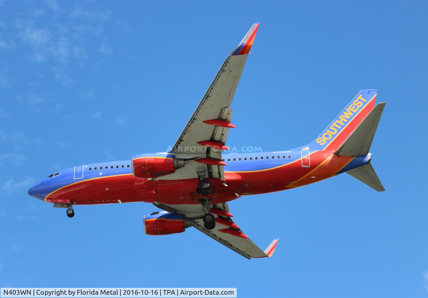 N403WN, 2001 Boeing 737-7H4 C/N 29815, Southwest