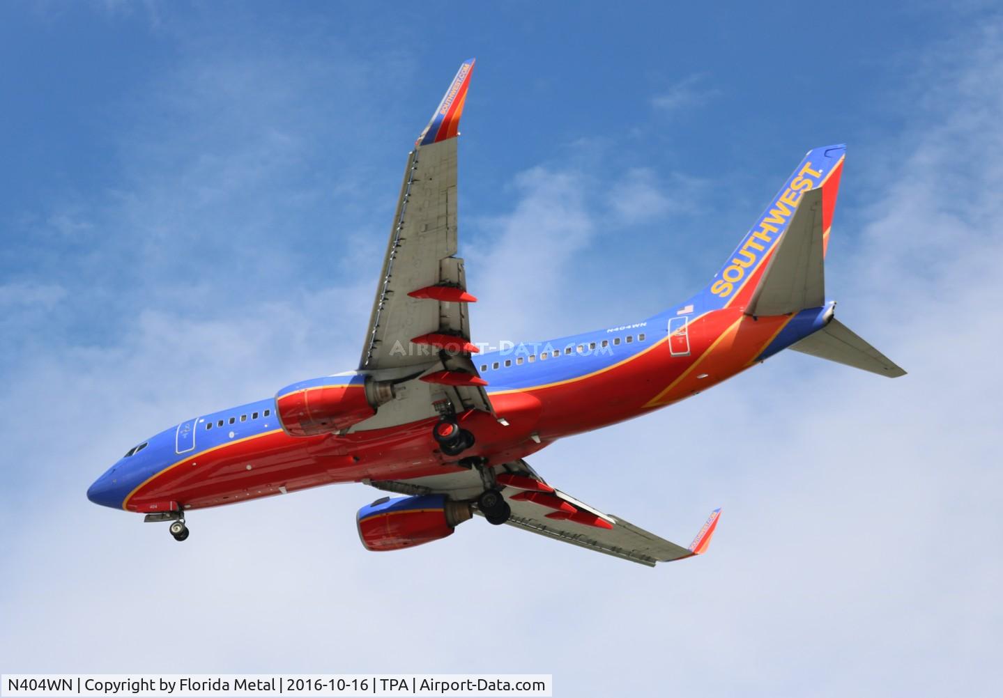 N404WN, 2001 Boeing 737-7H4 C/N 27892, Southwest