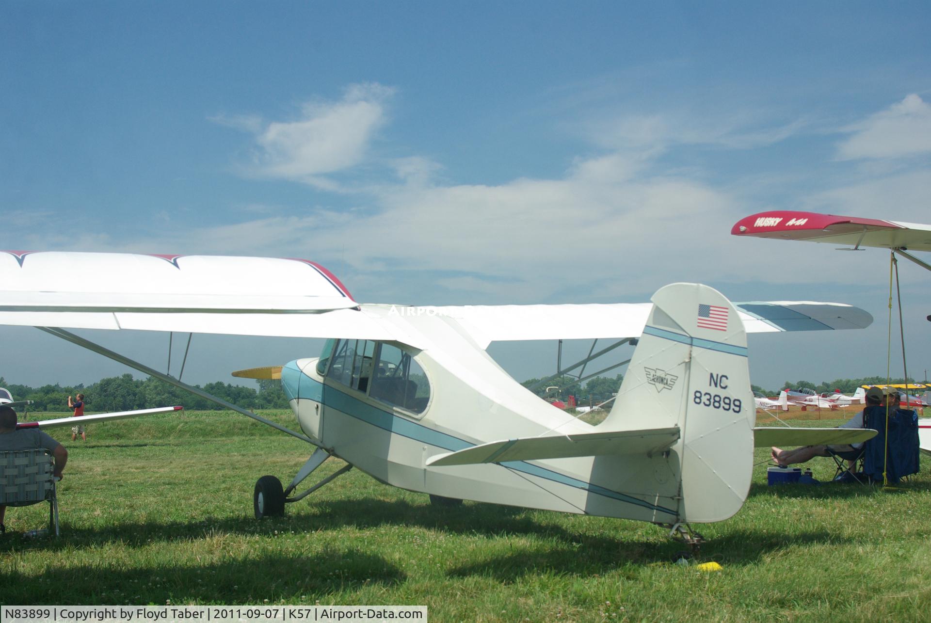 N83899, 1946 Champion Aeronca 7AC C/N 7AC-2580, At the Flying Wingnuts Airshow