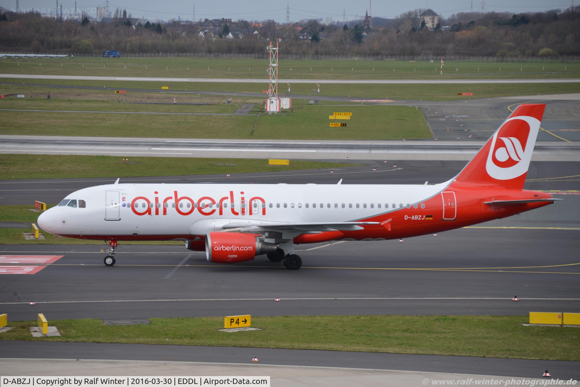 D-ABZJ, 2007 Airbus A320-216 C/N 3295, Airbus A320-216 - AB BER Air Berlin - 3295 - D-ABZJ - 30.03.2016 - DUS