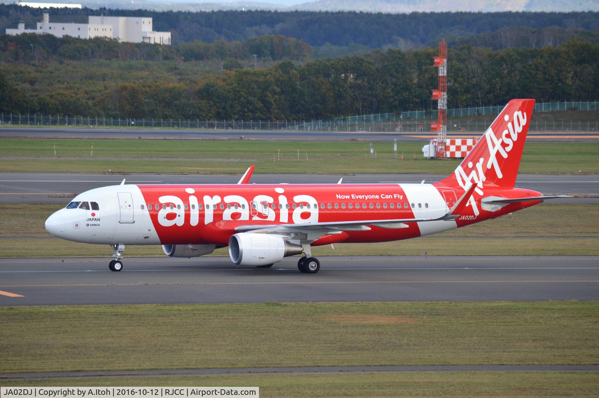 JA02DJ, 2016 Airbus A320-216 C/N 6972, on Taxiway