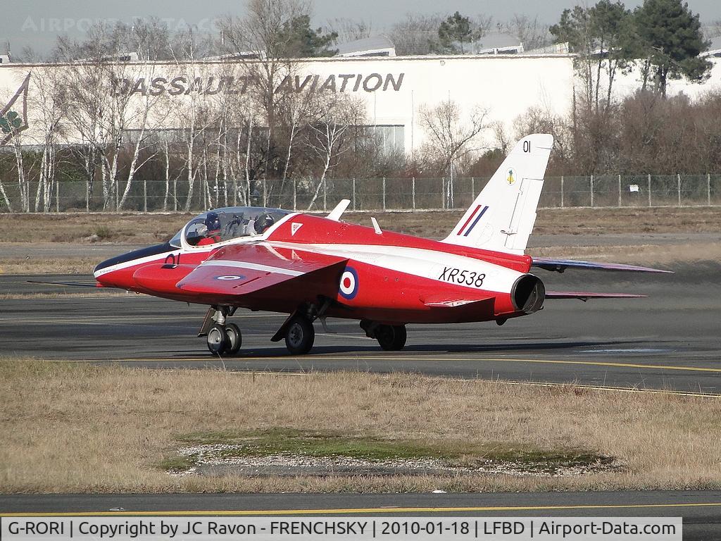 G-RORI, 1963 Hawker Siddeley Gnat T.1 C/N FL549, XR538 departure