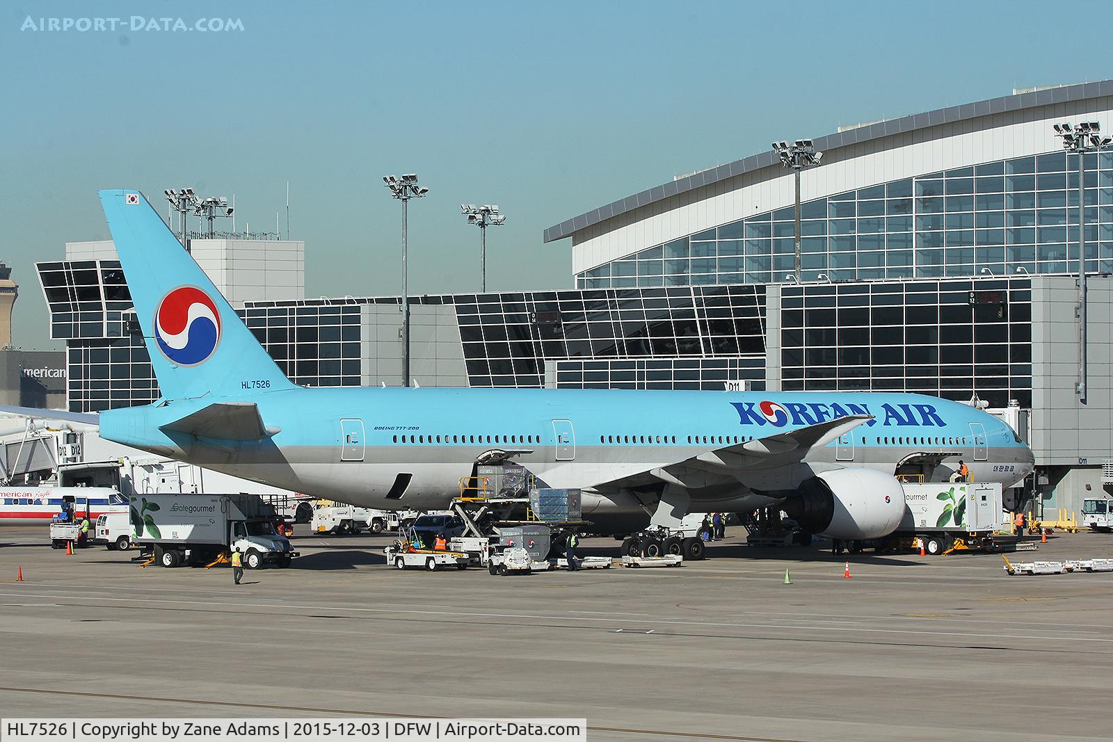 HL7526, 1988 Boeing 777-2B5/ER C/N 27947, Terminal D - DFW Airport