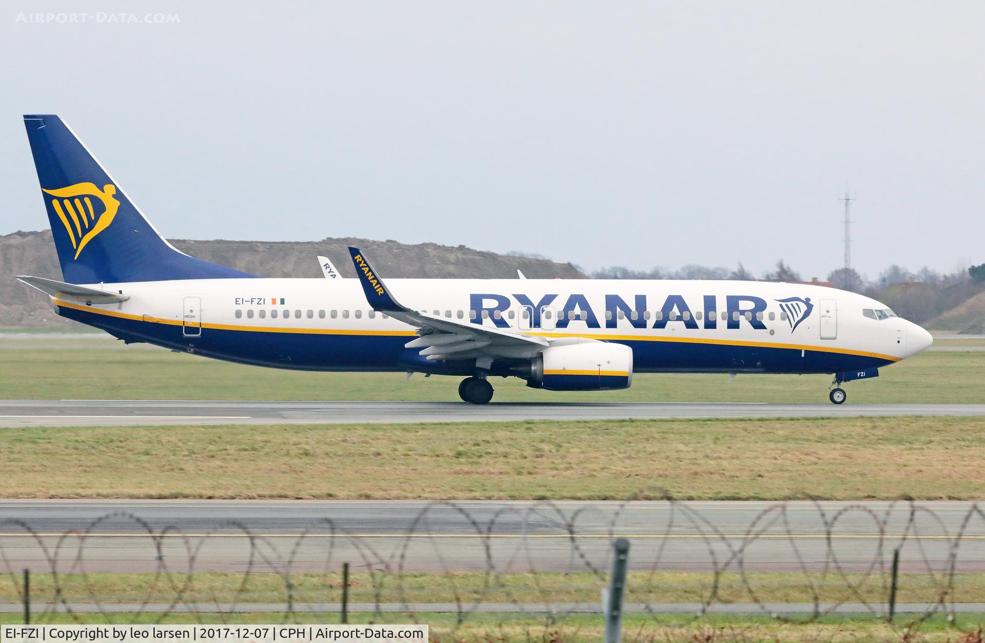 EI-FZI, 2017 Boeing 737-800 C/N 44782, Copenhagen 7.12.2017