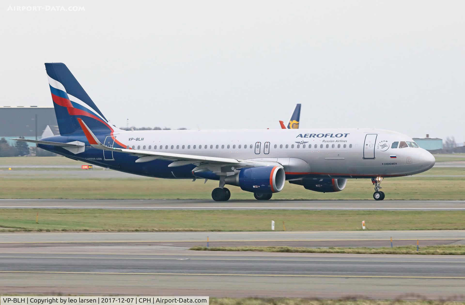 VP-BLH, 2013 Airbus A320-214 C/N 5565, Copenhagen 7.12.2017