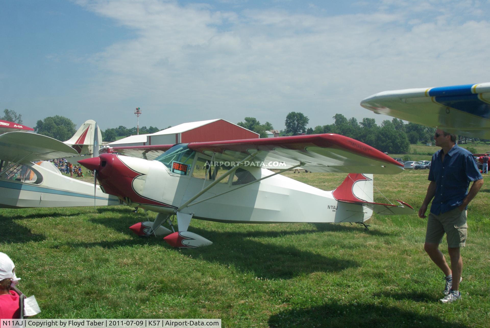 N11AJ, 1943 Taylorcraft DCO-65 C/N 5102, At the Flying Wingnuts Airshow