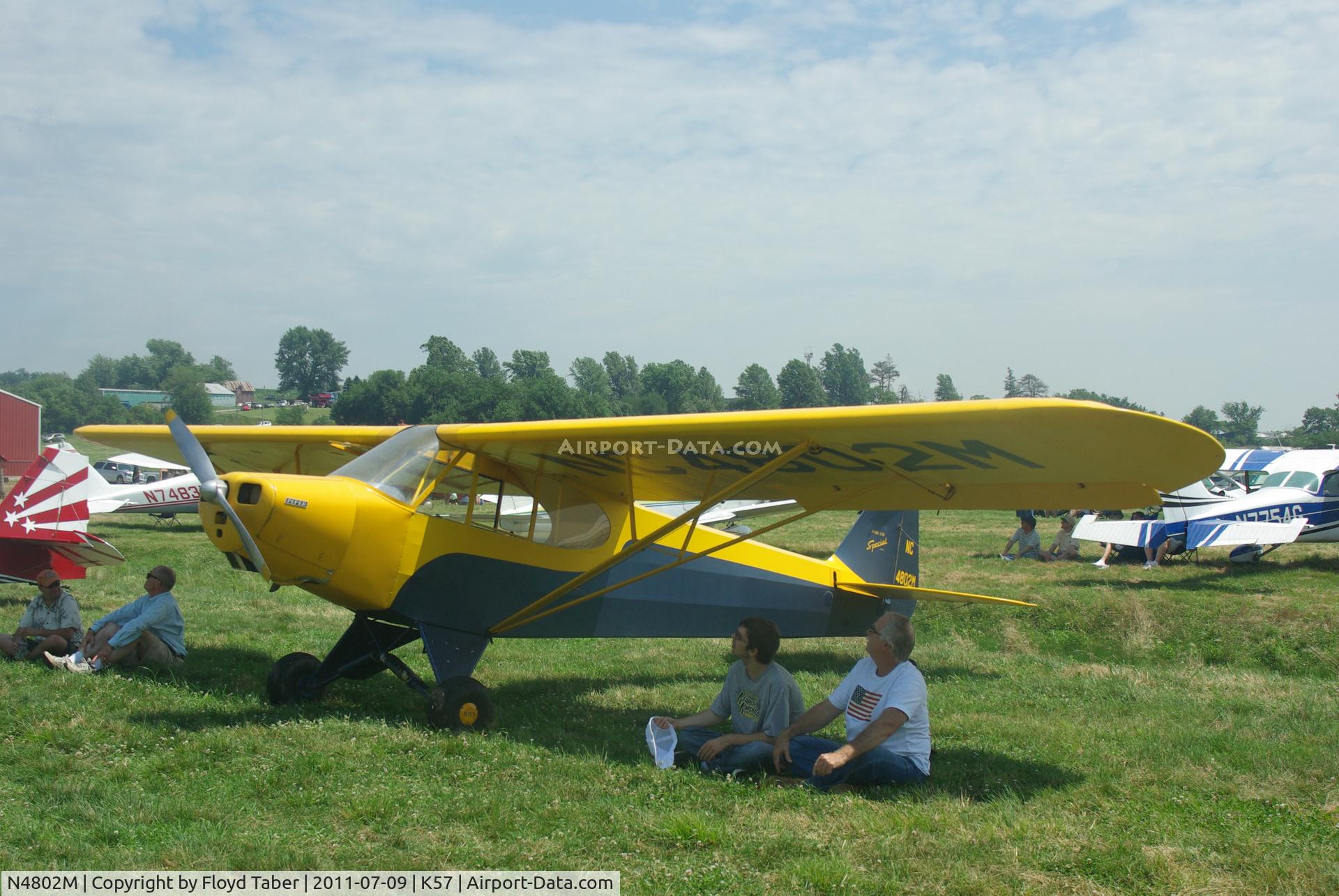 N4802M, 1947 Piper PA-11 Cub Special C/N 11-315, At the Flying Wingnuts Airshow