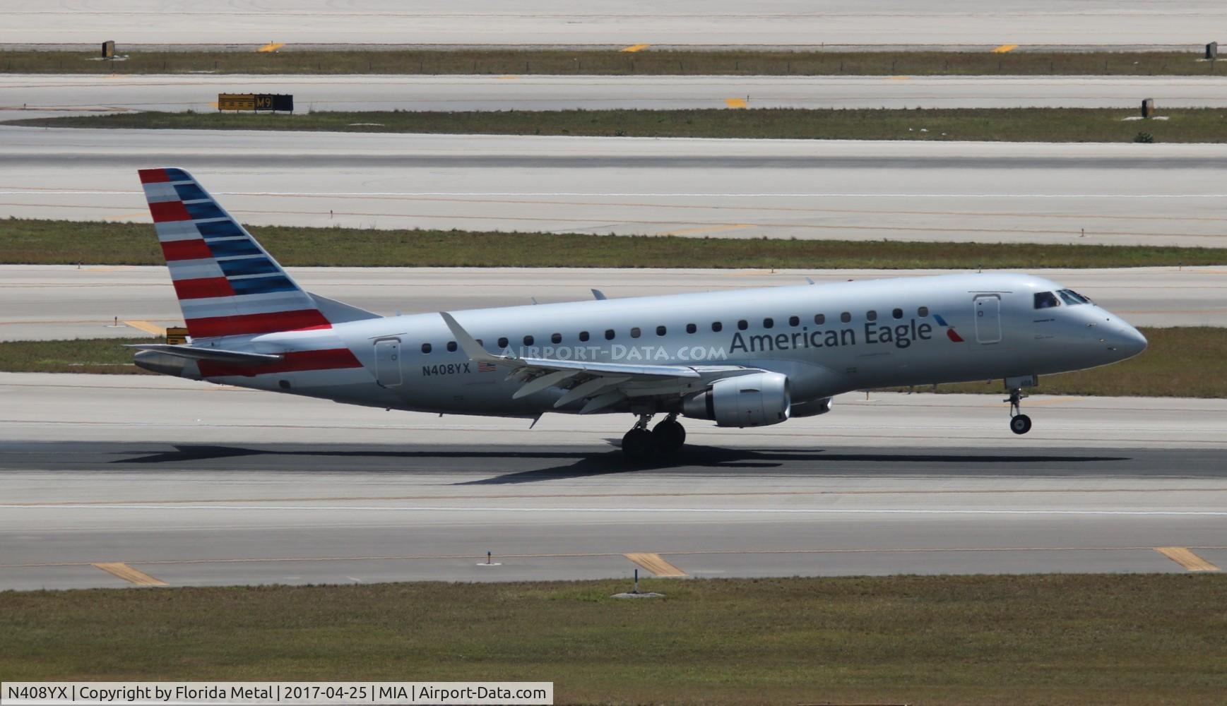 N408YX, 2013 Embraer 175LR (ERJ-170-200LR) C/N 17000371, American Eagle