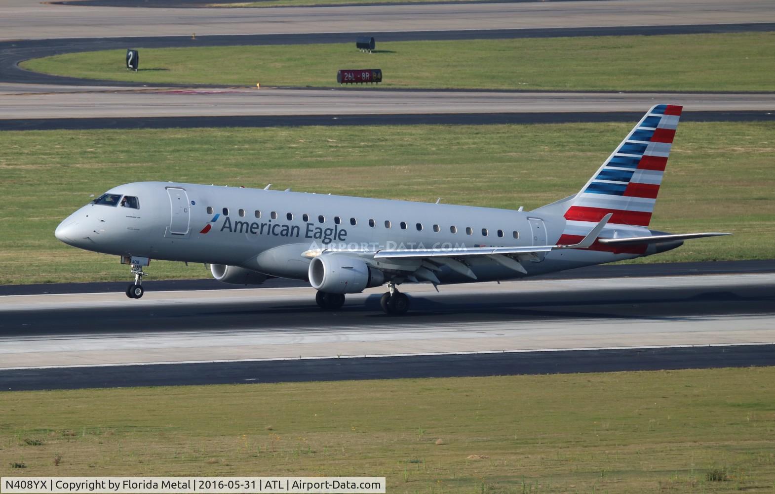 N408YX, 2013 Embraer 175LR (ERJ-170-200LR) C/N 17000371, American Eagle